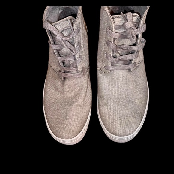 RADII GRAY canvas chukka sneakers men’s high top boots shoes size 9 - Picture 9 of 13